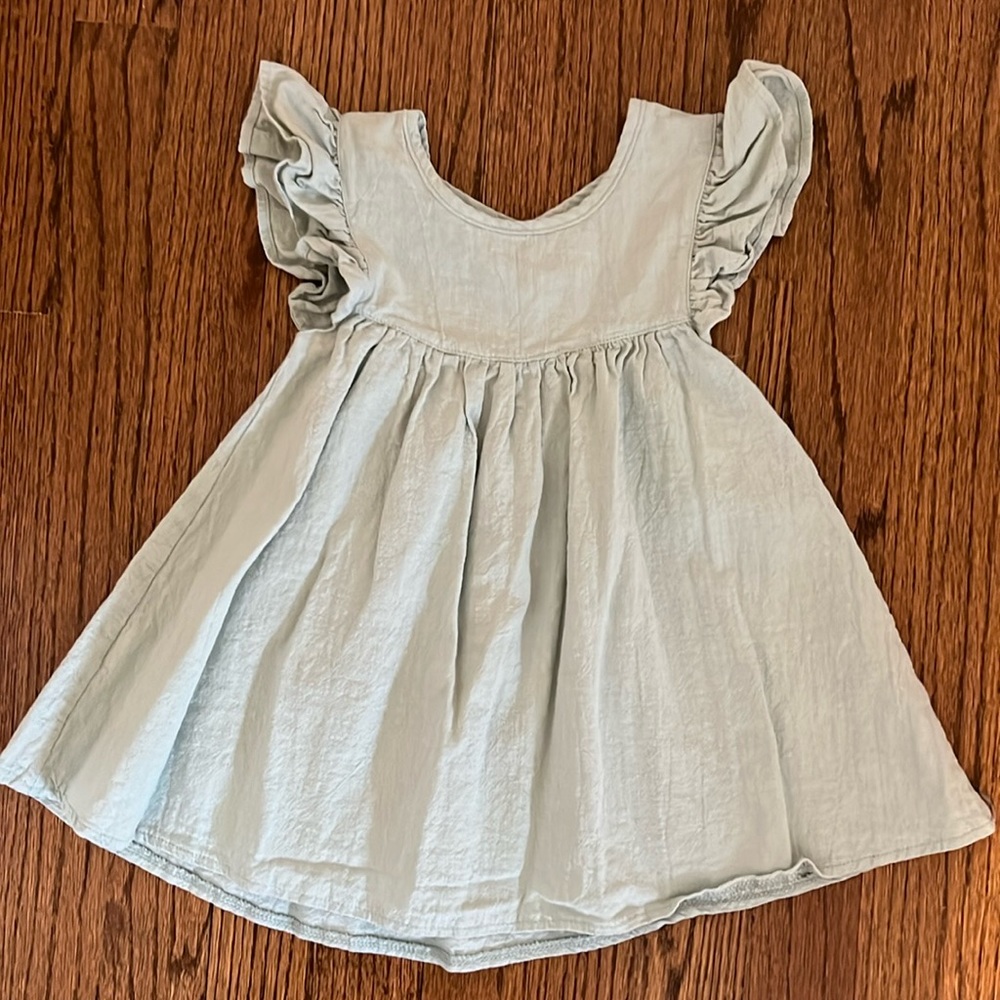 Toddler sage green sundress